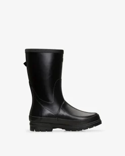 Vendela Black Rubber Boot