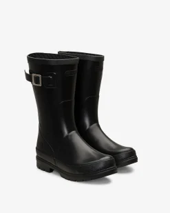 Vendela Black Rubber Boot