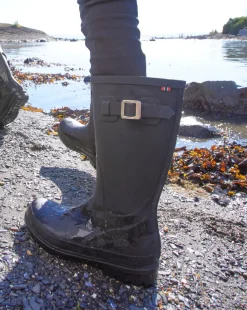 Vendela Black Rubber Boot